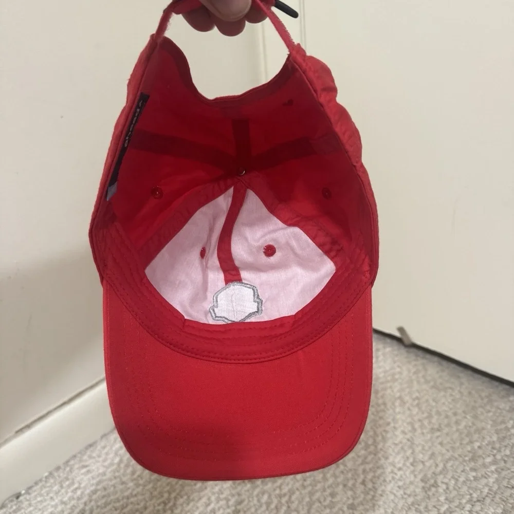 2025 Ryder Cup Red Hat Official License Bethpage Black Ahead Red Performance Cap